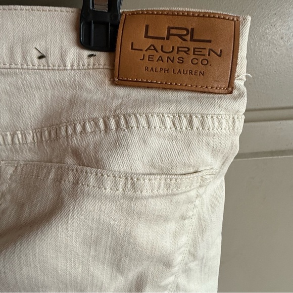 Lauren Ralph Lauren Cream Size 10 Jeans Never Worn - Picture 15 of 16